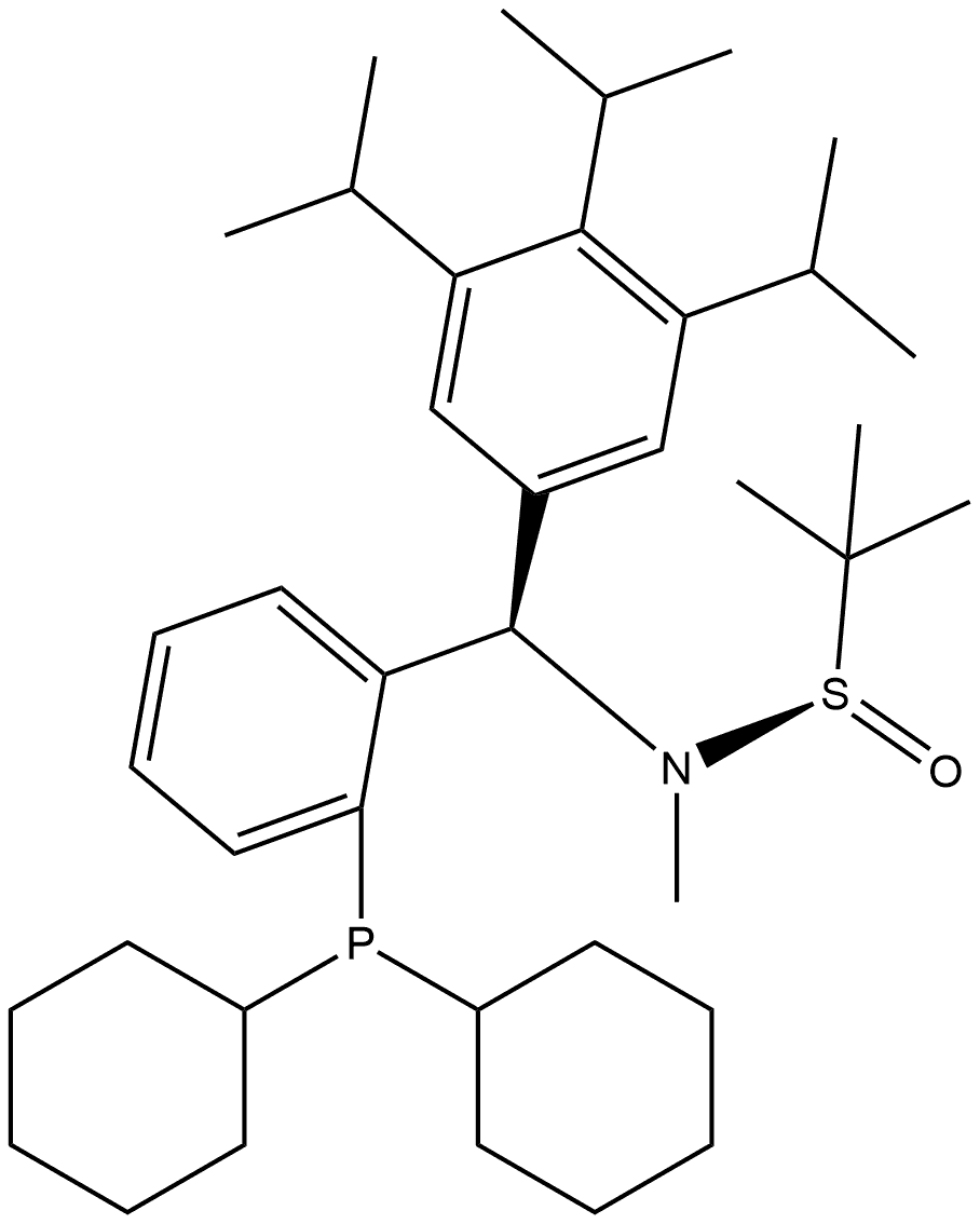 S(R)]-N-[(R)-[2-(二环己基膦)苯基](2,4,6-三异丙基苯基)甲基]-N-甲基-2-叔丁基亚磺酰胺