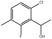 Benzenemethanol, 6-chloro-2-fluoro-α,3-dimethyl- Structure