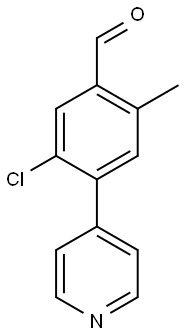 5-Chloro-2-methyl-4-(pyridin-4-yl)benzaldehyde Struktur