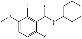 6-Chloro-N-cyclohexyl-2-fluoro-3-methoxybenzamide Structure