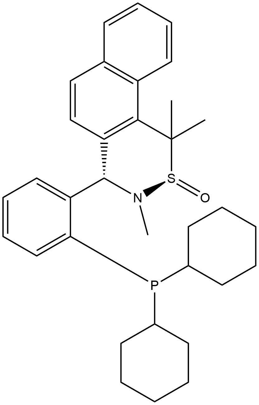 2565792-44-9 [S(R)]-N-[(S)-[2-(Dicyclohexylphosphino)phenyl]-2-naphthalenylmethyl]-N,2-dimethyl-2-propanesulfinamide