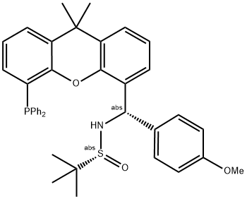 2160535-57-7 [S(R)]-N-[(S)-[5-(Diphenylphosphino)-9,9-dimethyl-9H-xanthen-4-yl](4-methoxyphenyl)methyl]-2-methyl-2-propanesulfinamide