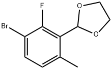 2-(3-bromo-2-fluoro-6-methylphenyl)-1,3-dioxolane Structure