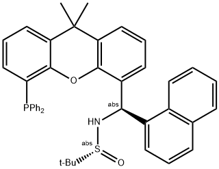 [S(R)]-N-[(R)-(1-Naphthalenyl)[5-(diphenylphosphino)-9,9-dimethyl-9H-xanthen-4-yl]methyl]-2-methyl-2-propanesulfinamide