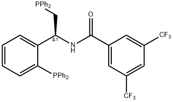 N-[(1S)-2-(二苯基膦)-1-((2-二苯基膦)苯基)乙基]-3,5-二(三氟甲基)苯甲酰胺, 2249744-81-6, 结构式