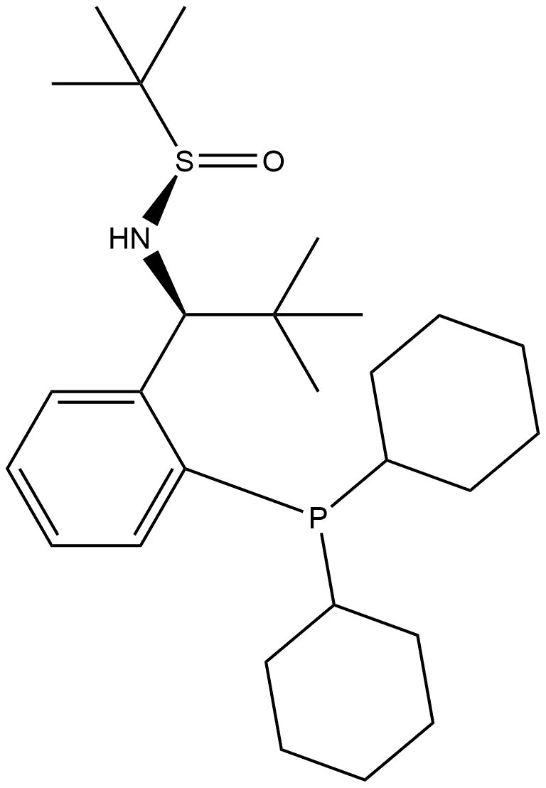 2565792-30-3 [S(R)]-N-[(1S)-1-[2-(Dicyclohexylphosphanyl)phenyl]-2,2-dimethylpropyl]-2-methyl-2-propanesulfinamide