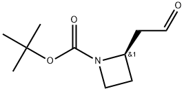 (R)-2-(2-氧代乙基)-氮杂环丁烷-1-甲酸叔丁酯, , 结构式