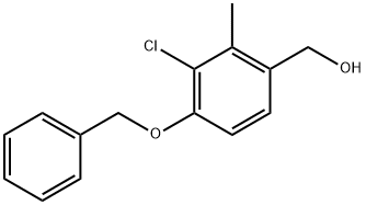(4-(benzyloxy)-3-chloro-2-methylphenyl)methanol Structure