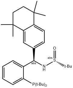  [S(R)]-N-[(R)-[2-(二叔丁基膦)苯基](5,6,7,8-四氢-5,5,8,8-四甲基-2-萘基)甲基]-2-叔丁基亚磺酰胺