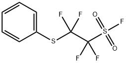 Ethanesulfonyl fluoride, 1,1,2,2-tetrafluoro-2-(phenylthio)- 化学構造式