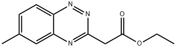 1,2,4-Benzotriazine-3-acetic acid, 6-methyl-, ethyl ester Structure