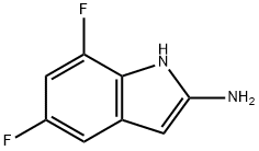 5,7-Difluoro-1H-indol-2-amine 结构式