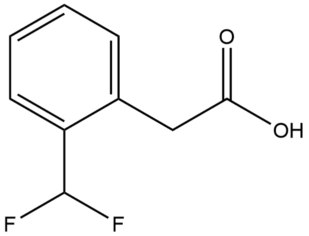 2-[2-(difluoromethyl)phenyl]acetic acid Structure