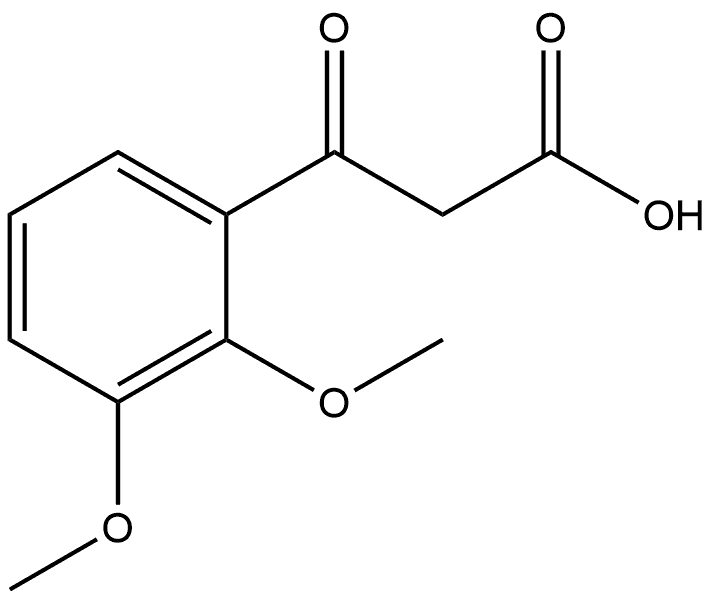 2,3-Dimethoxy-β-oxobenzenepropanoic acid Structure