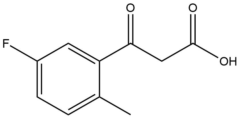 5-Fluoro-2-methyl-β-oxobenzenepropanoic acid Structure