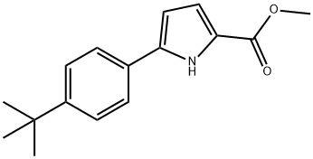 1H-Pyrrole-2-carboxylic acid, 5-[4-(1,1-dimethylethyl)phenyl]-, methyl ester,1000682-38-1,结构式