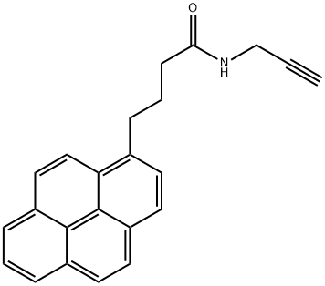 N-(prop-2-yn-1-yl)-4-(pyren-1-yl)butanamide Struktur