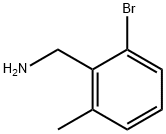 Benzenemethanamine, 2-bromo-6-methyl- 结构式