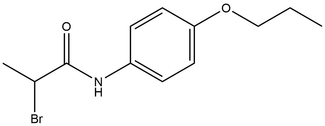 2-Bromo-N-(4-propoxyphenyl)propanamide Structure