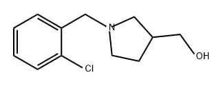 3-Pyrrolidinemethanol, 1-[(2-chlorophenyl)methyl]- 结构式