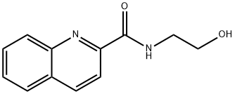 N-(2-Hydroxyethyl)quinoline-2-carboxamide 化学構造式