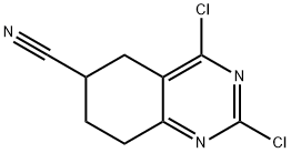 6-Quinazolinecarbonitrile, 2,4-dichloro-5,6,7,8-tetrahydro-,100245-95-2,结构式