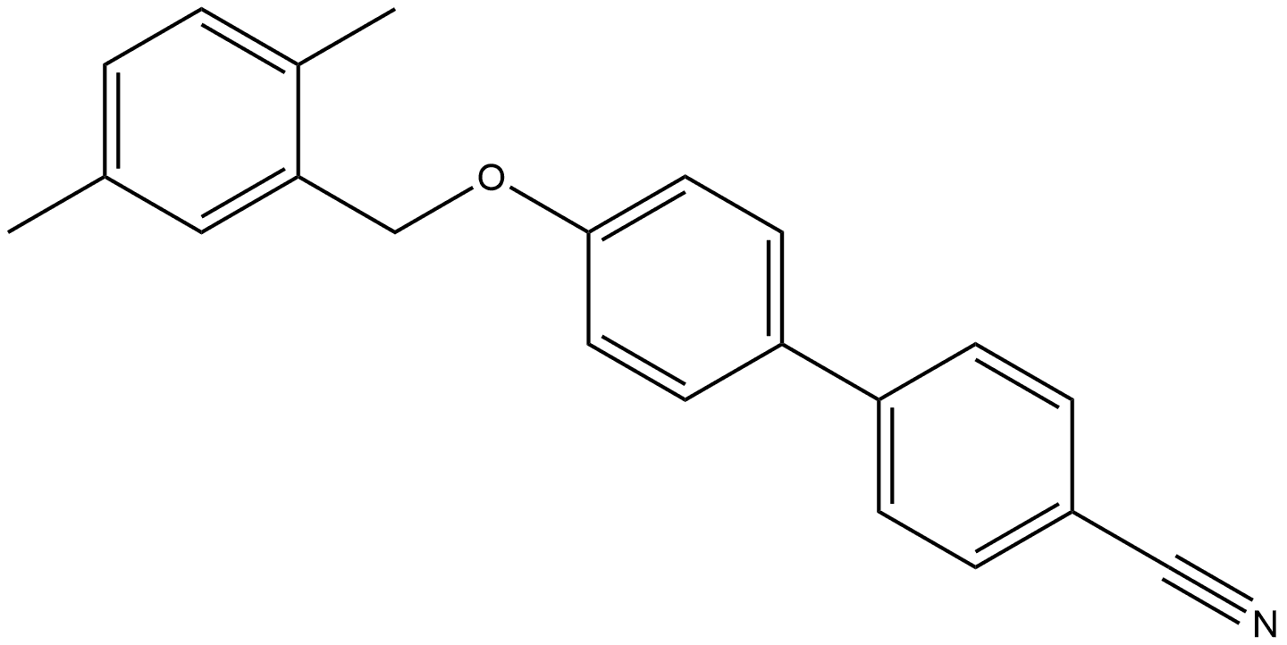 4'-[(2,5-Dimethylphenyl)methoxy][1,1'-biphenyl]-4-carbonitrile Structure