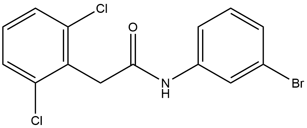 N-(3-Bromophenyl)-2,6-dichlorobenzeneacetamide Structure