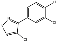 1,2,5-Thiadiazole, 3-chloro-4-(3,4-dichlorophenyl)- Struktur
