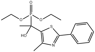 Phosphonic acid, [1-hydroxy-1-(4-methyl-2-phenyl-5-thiazolyl)ethyl]-, diethyl ester (9CI)