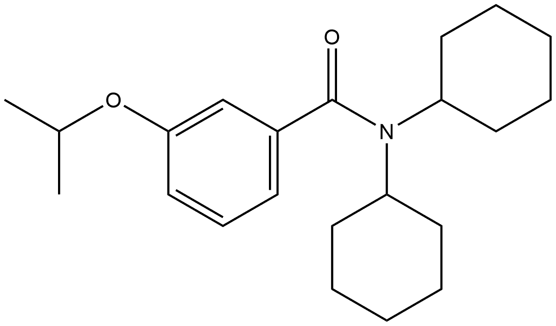 N,N-Dicyclohexyl-3-(1-methylethoxy)benzamide Structure