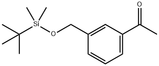 Ethanone, 1-[3-[[[(1,1-dimethylethyl)dimethylsilyl]oxy]methyl]phenyl]- 结构式