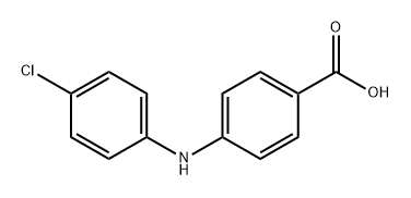 4-((4-氯苯基)氨基)苯甲酸,100398-37-6,结构式