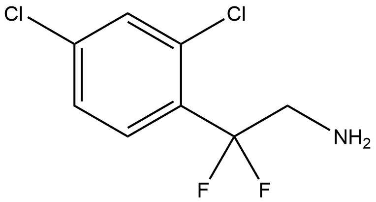 2-(2,4-二氯苯基)-2,2-二氟乙胺 结构式