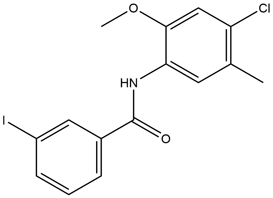 N-(4-Chloro-2-methoxy-5-methylphenyl)-3-iodobenzamide Structure