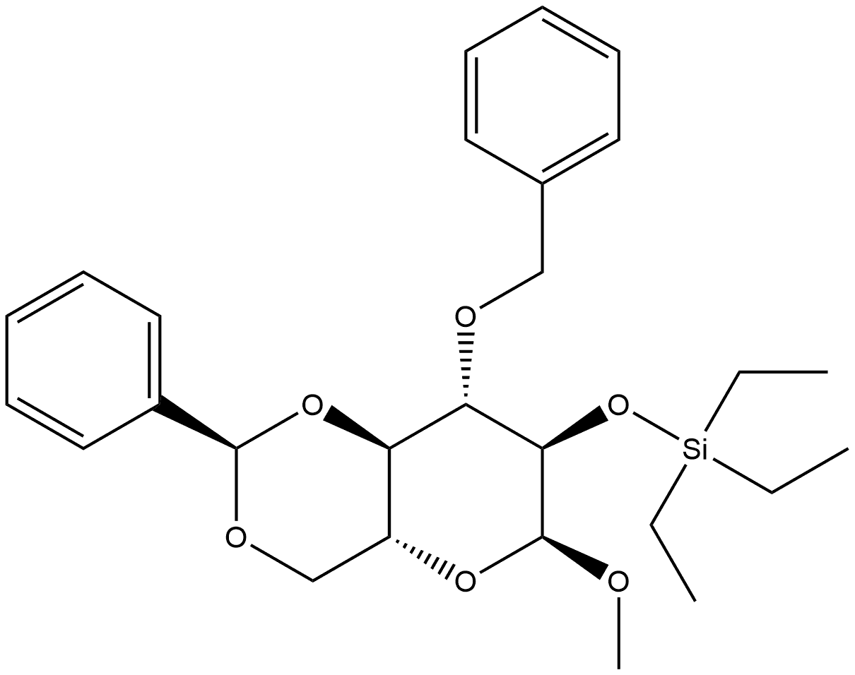 α-D-Glucopyranoside, methyl 3-O-(phenylmethyl)-4,6-O-[(R)-phenylmethylene]-2-O-(triethylsilyl)-
