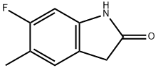 2H-Indol-2-one, 6-fluoro-1,3-dihydro-5-methyl- Structure