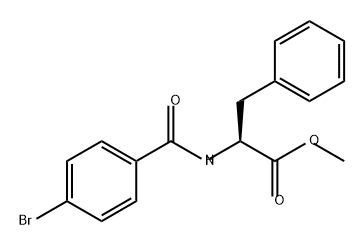 L-Phenylalanine, N-(4-bromobenzoyl)-, methyl ester Structure