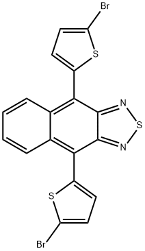 Naphtho[2,3-c][1,2,5]thiadiazole, 4,9-bis(5-bromo-2-thienyl)- Structure