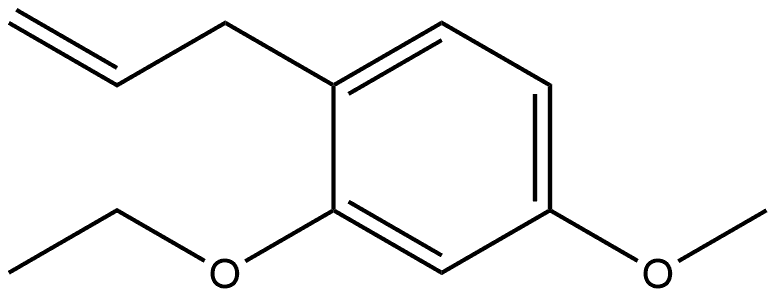 2-Ethoxy-4-methoxy-1-(2-propen-1-yl)benzene 结构式