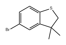 Benzo[b]thiophene, 5-bromo-2,3-dihydro-3,3-dimethyl- Structure