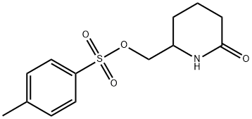 2-Piperidinone, 6-[[[(4-methylphenyl)sulfonyl]oxy]methyl]- Structure