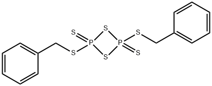 1,3,2,4-Dithiadiphosphetane, 2,4-bis[(phenylmethyl)thio]-, 2,4-disulfide Structure