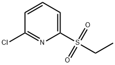 Pyridine, 2-chloro-6-(ethylsulfonyl)- Struktur