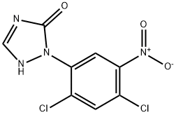 3H-1,2,4-Triazol-3-one, 2-(2,4-dichloro-5-nitrophenyl)-1,2-dihydro- Struktur