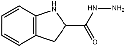 1H-Indole-2-carboxylic acid, 2,3-dihydro-, hydrazide 结构式