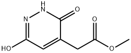 4-Pyridazineacetic acid, 2,3-dihydro-6-hydroxy-3-oxo-, methyl ester Structure
