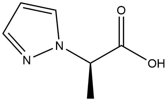 (αR)-α-Methyl-1H-pyrazole-1-acetic acid Struktur