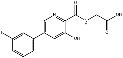 1007377-55-0 Glycine, N-[[5-(3-fluorophenyl)-3-hydroxy-2-pyridinyl]carbonyl]-