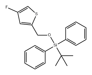 Thiophene, 2-[[[(1,1-dimethylethyl)diphenylsilyl]oxy]methyl]-4-fluoro- Struktur